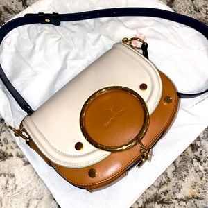 Mara Colorblock Medium Leather Shoulder Bag, See by Chloe